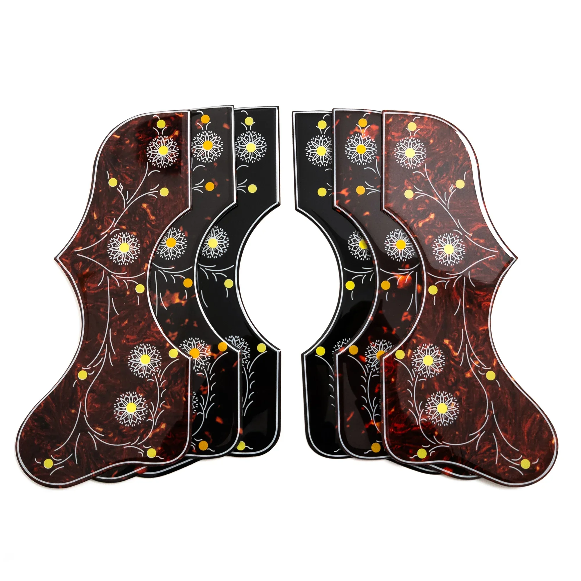 

J200 SJ200 Acoustic Guitar Pickguard – Abalone Shell Inlay, 2mm Thick Self-Adhesive Scratch Plate for 41-42" , Left/Right Hand
