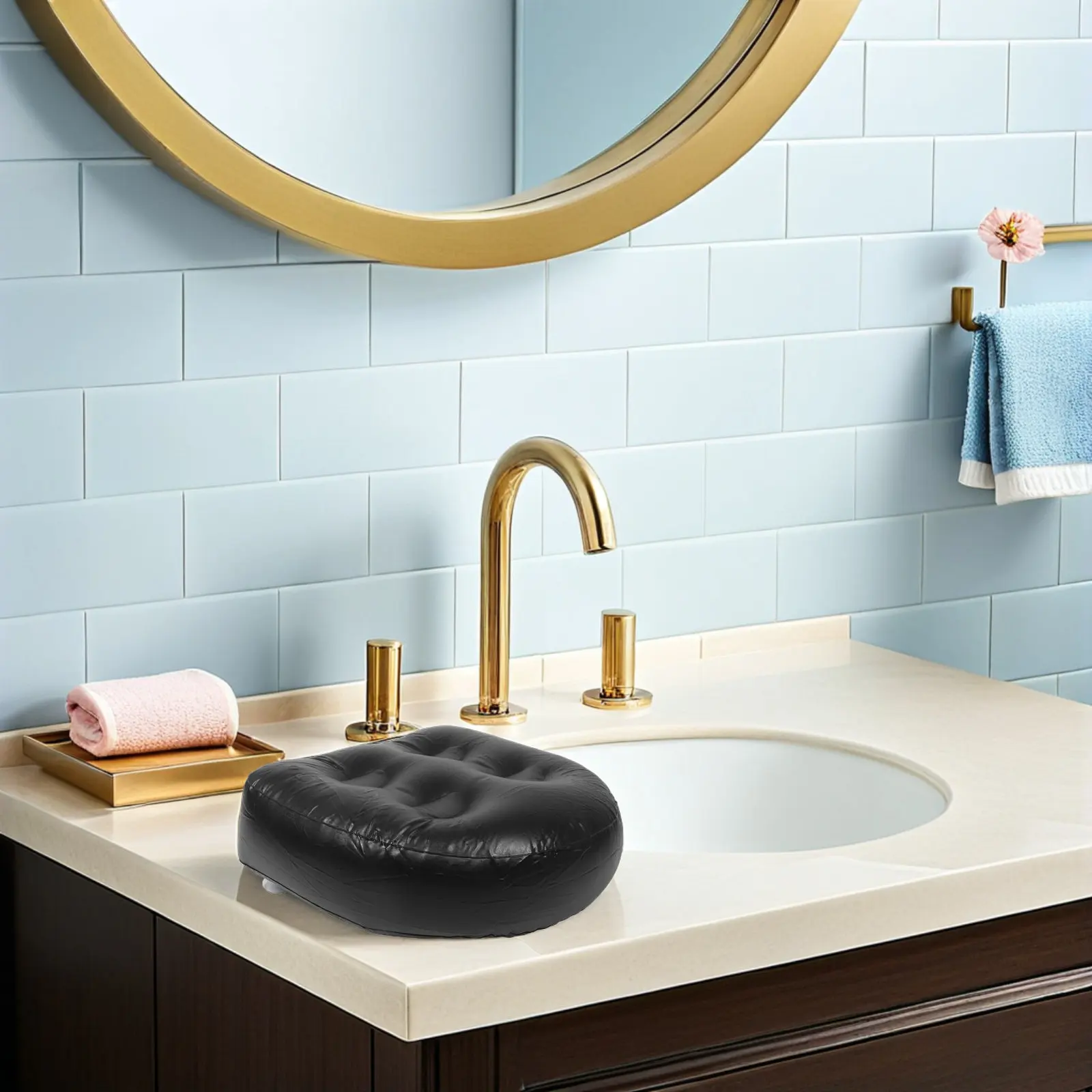 

Комплект из 2 надувных подушек для гидромассажной ванны с присосками, нескользящие, утолщенные, увеличивающие высоту, удобные сиденья-бустеры для спа-ванн