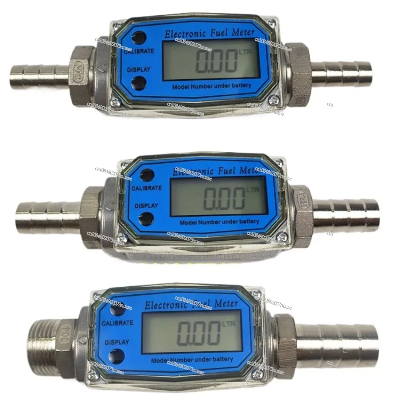 

Stainless Steel Turbine Flow Meter Diesel Gasoline Methanol Kerosene Tap Water Liquid Electronic Digital Display Counter