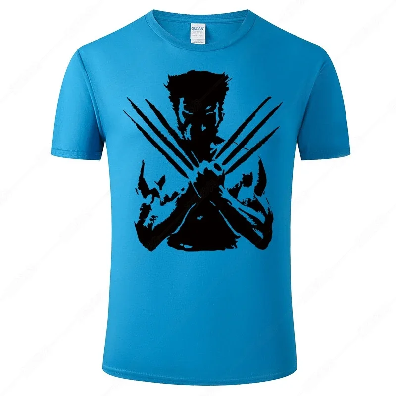 X-Men Wolverine T Shirt Men Women Summer T-Shirt 2021 Fighting Streetwear Tee 100% Cotton Short Sleeve Print Tshirt Homme J43