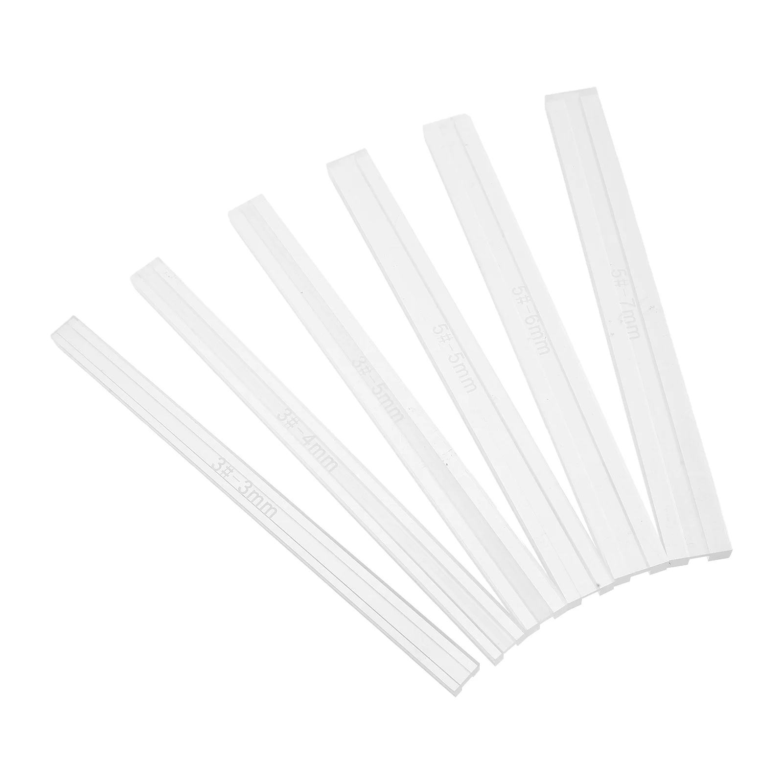 

6Pcs Acrylic Zipper Glue Pads Leathercraft Adhesive Applicators Precision Zipper Alignment Tools for DIY Sewing