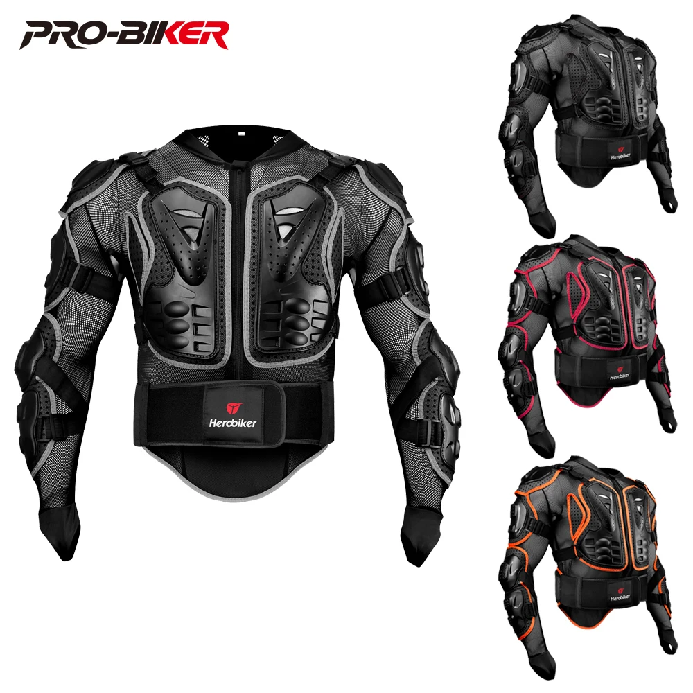

Moto Jacket Motorcycle Body Armor Motocross Motobike Men Full Armor Motocross Jacket Riding Cycling Protective Gear Equipments