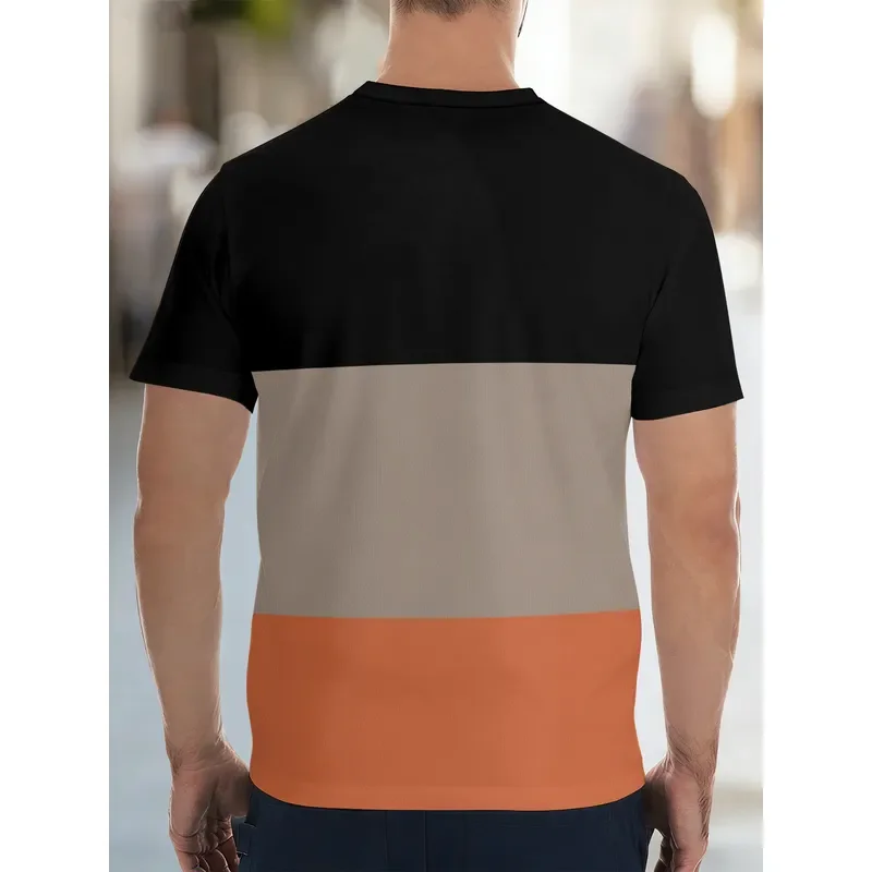 Men's Outdoor Sports T Shirt Crew Neck Short Sleeve Casual Summer Top Athletic Running Gym Tee Breathable Comfortable Fit