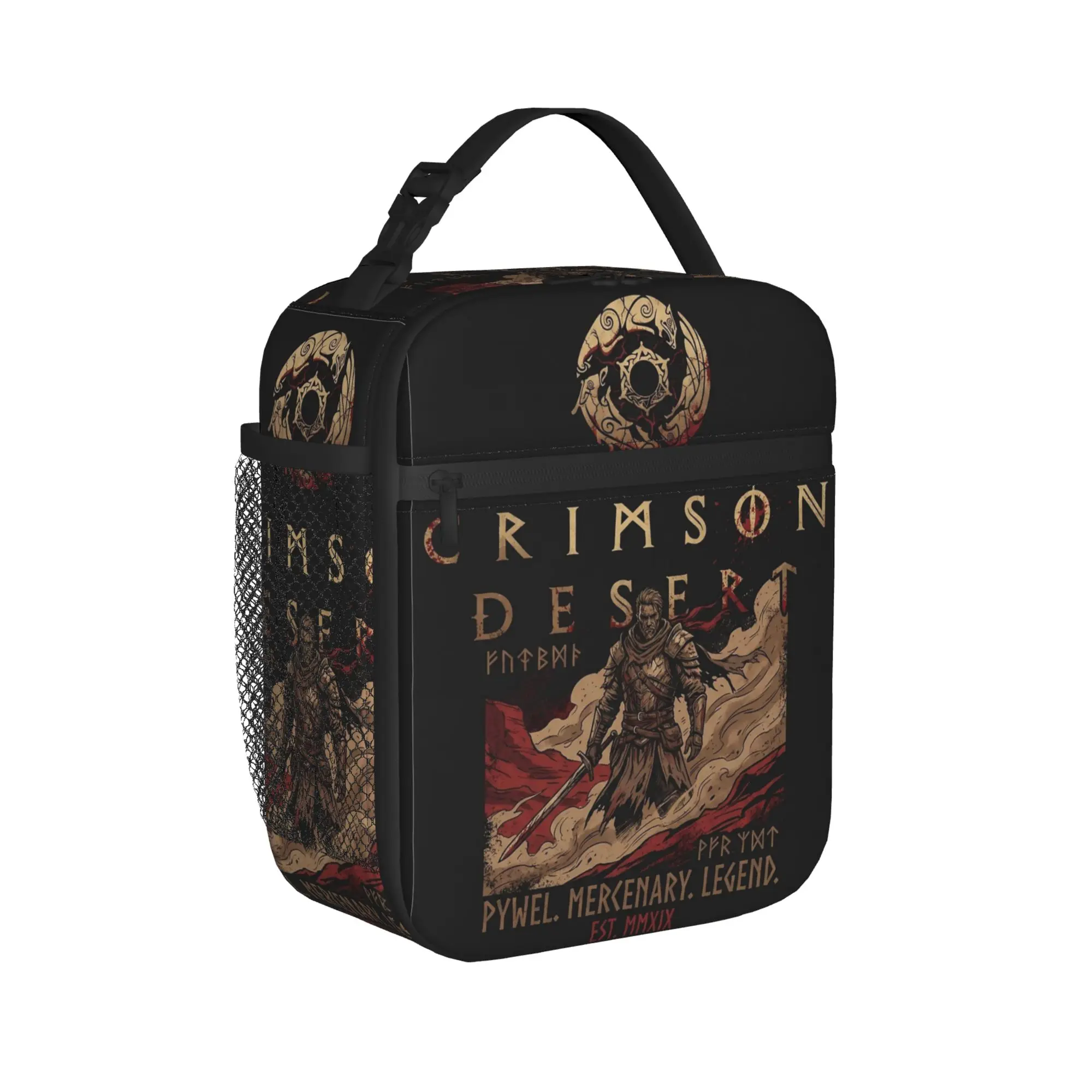 Crimson Desert Game Open World Continent Adventure Insulated Lunch Bag Bag Lunch Container  Tote Lunch Box Food Storage Bags