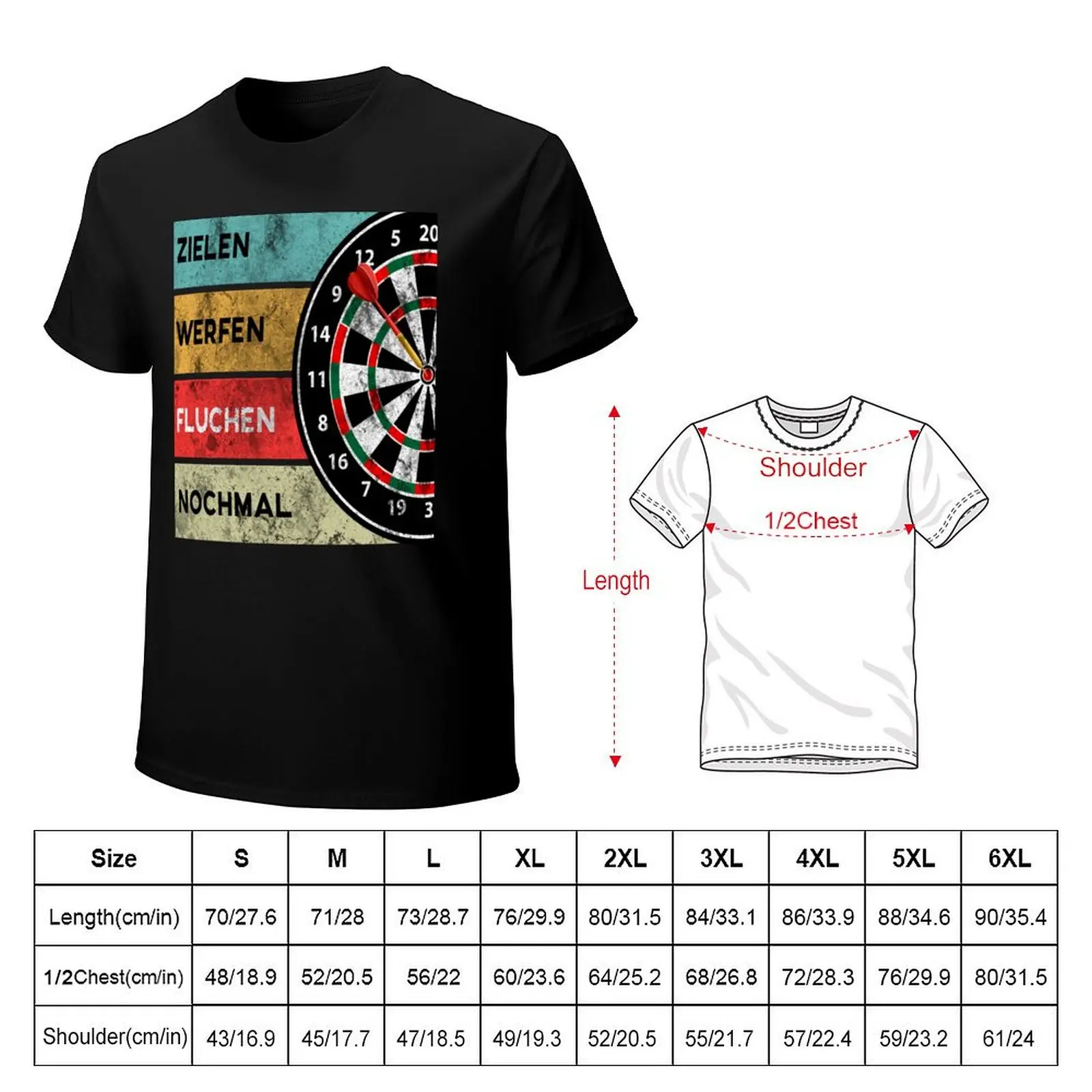 Aim Throw Curse Again Darts Darts Arrow GIFT T-Shirt cotton t shirts high quality T-Shirt