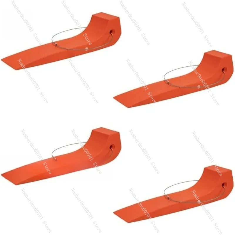 Trailer Wrecker Heavy Duty Tires Skates Roll Back Bracket Safety Wheel Skates Orange Flat Tires Skates