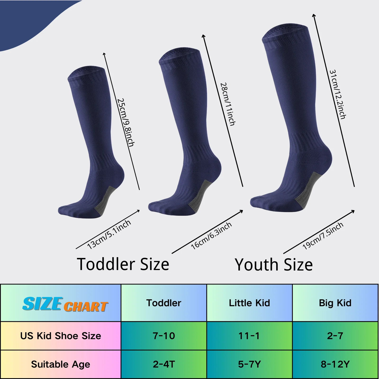 2 Pack Youth Baseball Socks Toddler Football Soccer Socks Baseball Softball Kneehigh Socks for Kids Boys Girls Tall Sports Socks