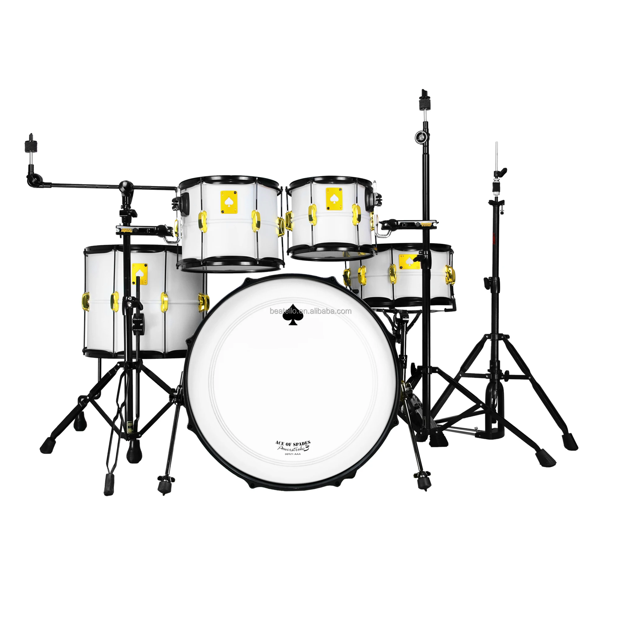 

Акустический джазовый барабанный набор: 5 барабанов, 4 тарелки, ударные инструменты, комплект из басового дерева, полноразмерный, для взрослых и начинающих