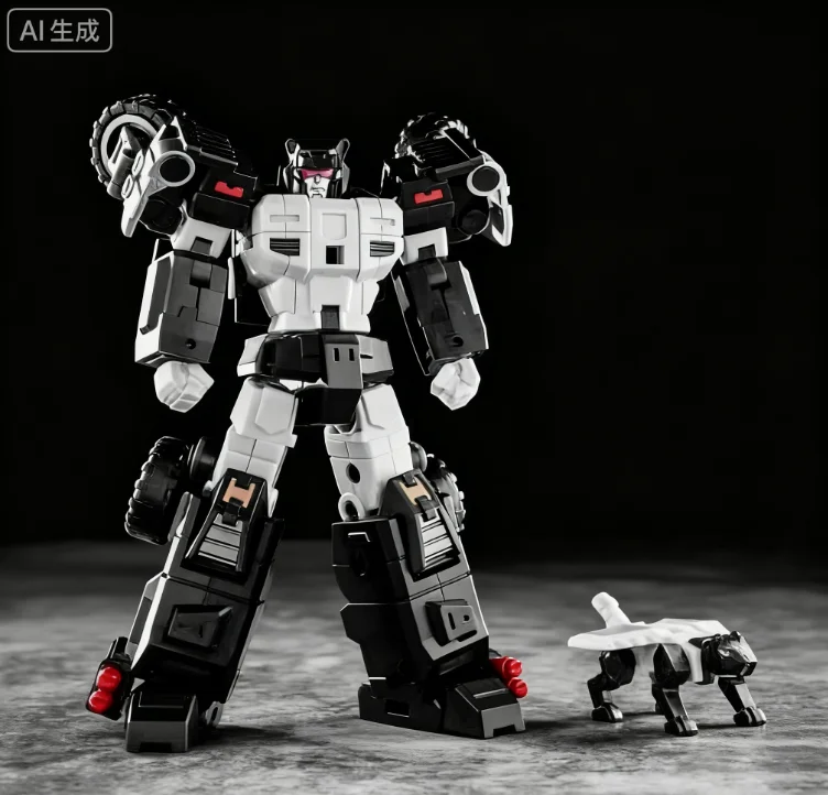 Transformatiespeelgoed Iron Factory IF EX-68 EX68 Evil Star Combo Black Panther Crazy Panther Leader actiefiguur