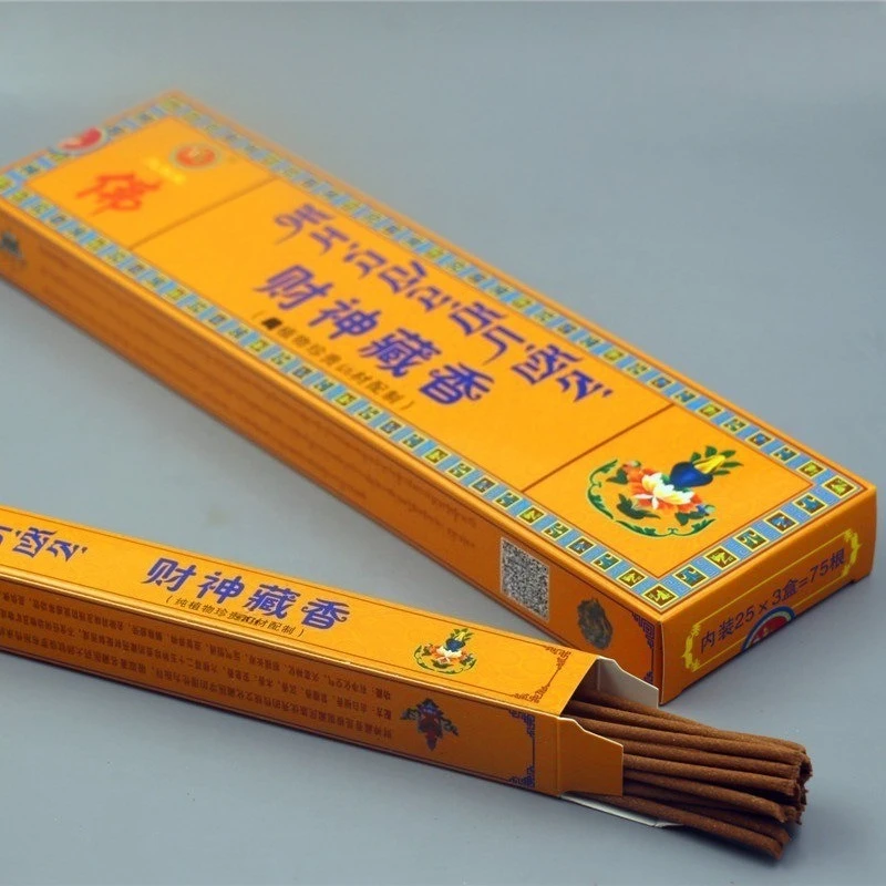 Large Box Tibetan Incense Sticks Natural Handmade Plant Fragrant Household Worship Budda Soothing Purification Aromatherapy