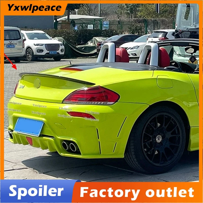 

3D Style Real Carbon Fiber Rear Trunk Spoiler Wings Spoiler Car Accessories For Bmw Z4 2009 - 2016 E89 Coupe Convertible Design