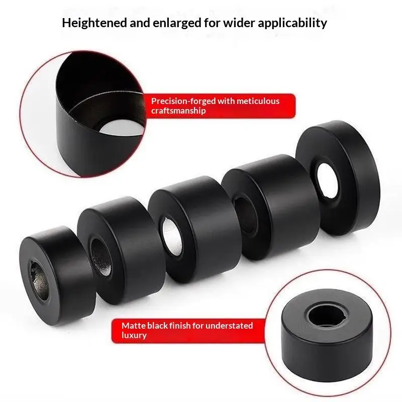 【CC】New Stainless Steel Shower Faucet Cover Black Plastic Thickened Decorative Cover For Shower Faucet/Mixing Valve
