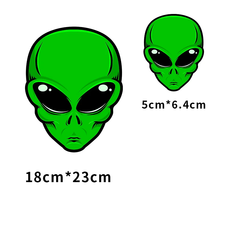 Popular new design alien print stripe children's men's and women's T-shirt sweater DIY decorative heat transfer Iron On Patches