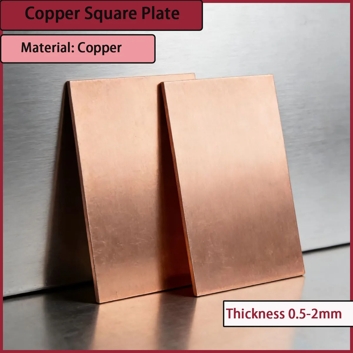 Copper Square Plate with a Thickness of 0.5-2mm Is Used for Building Decoration