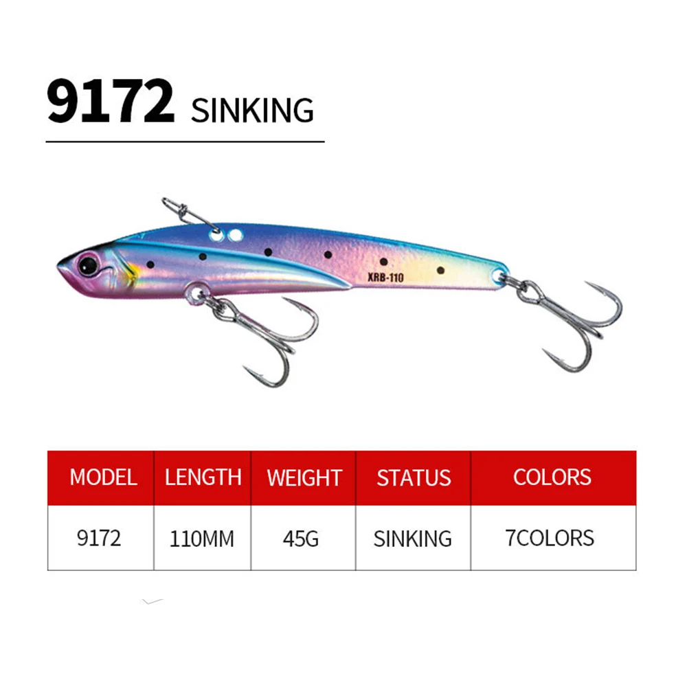 Fishing Lure VIB 110MM 45G Blade Sinking Jig Vibration Pike Seaass Accesorios De Pesca Artificial Leurre Brochet Equipment