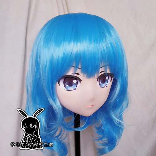 (KM5149)Quality Handmade Female/Girl Resin 3/4 Head Japanese Cartoon Character Cosplay Kigurumi Mask Crossdresser