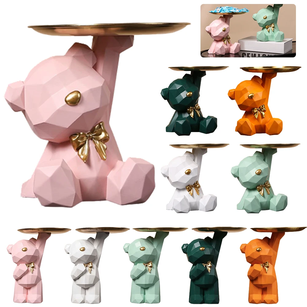 

Поднос для хранения в виде медведя из смолы