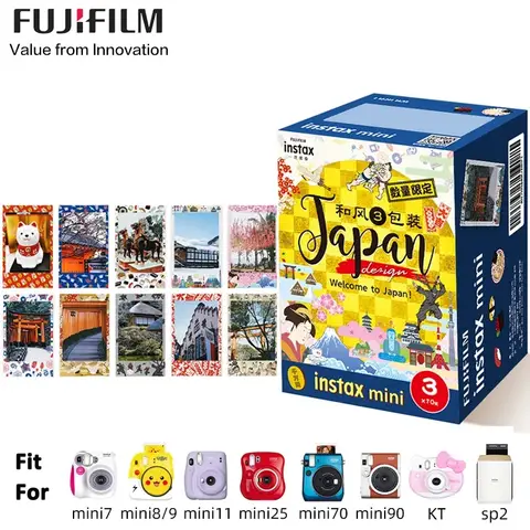 Fuji Instax Mini Japan Film 10-50 Sheets For Fujifillm Instant Mini 12 11, 9, 8, 7sCamera For SP-1/2 Printer (Expiry Date: 2025)