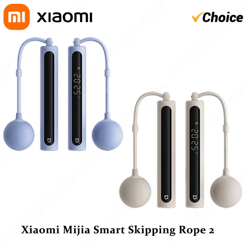 

Оригинальная новая умная скакалка Xiaomi Mijia 2, двойной режим для фитнеса и потери жира, тренировок в помещении, фитнеса, спорта, скакалки