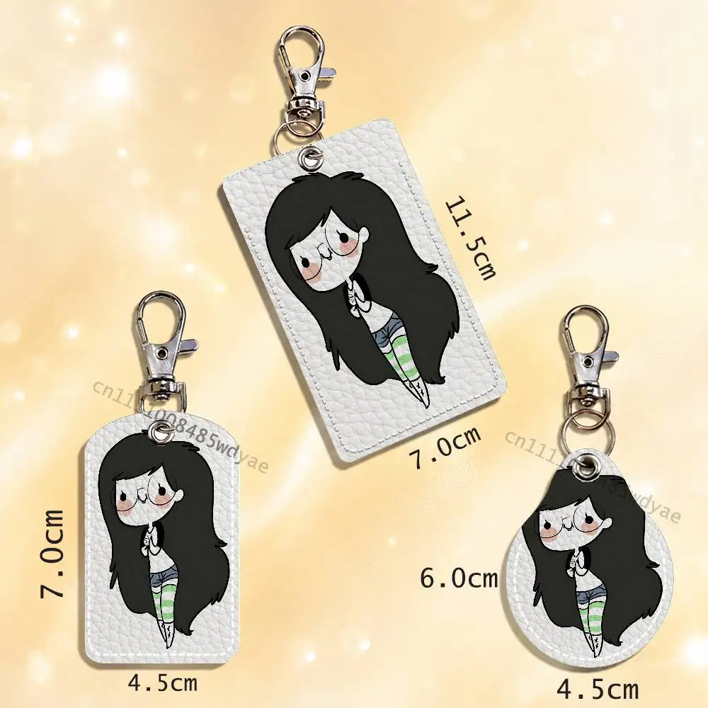 J-Jade Harley Customizable Card Case Leather Card Holder Keychain Key Ring Transportation Card Case view 5
