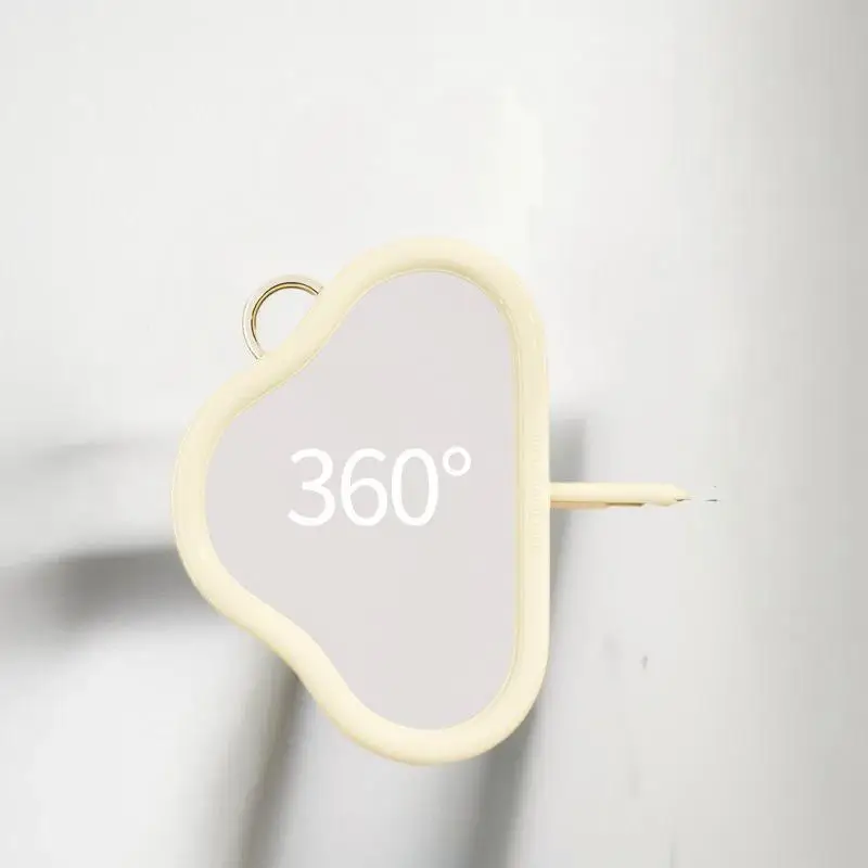 Wandgemonteerde opvouwbare verlengarm badkamerspiegel make-upspiegel met naadloze zelfklevende voor cosmetische make-up zonder boor