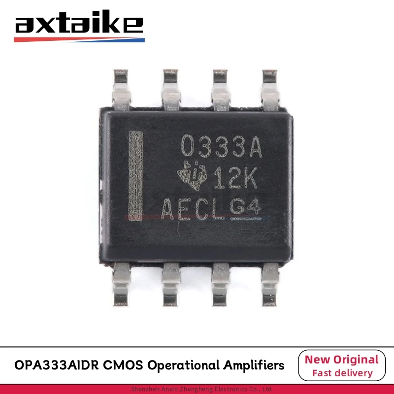 5PCS OPA333AIDR SOP-8 OPA333 1.8V TO 5.5V MicroPower CMOS Operational Amplifiers Zero Drift Series O333A 0333A SMD IC