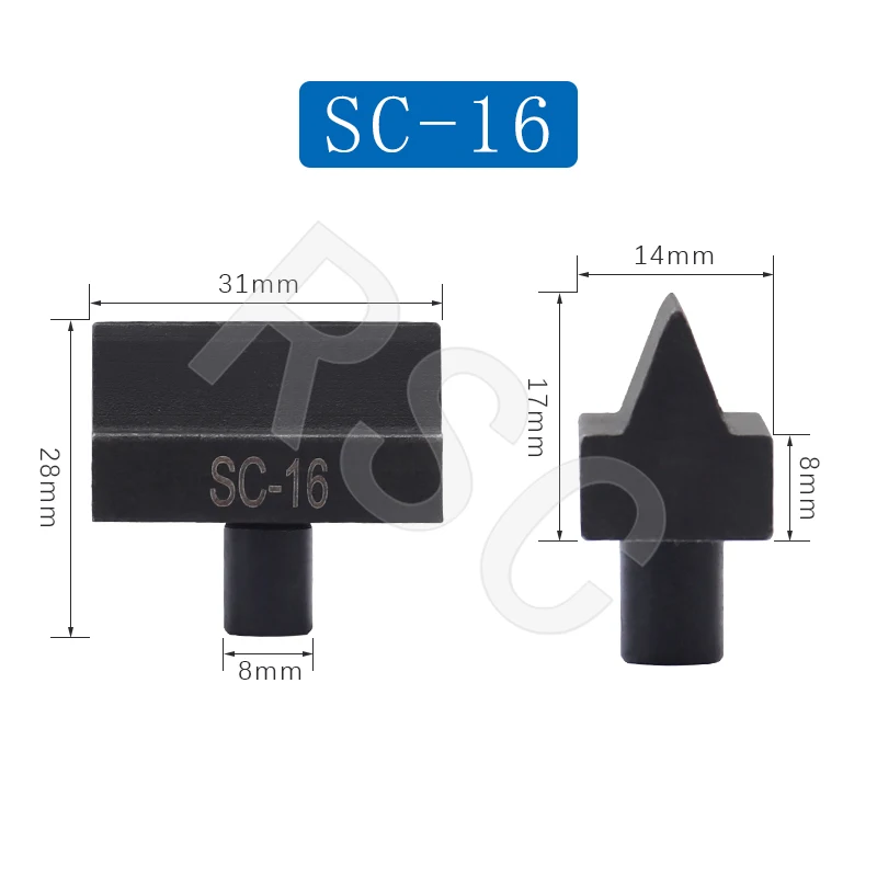 1Pair Hydraulic Rebar Shear Blade for Hydraulic Cutter Head SC-12 SC-16 SC-22 SC-25 Hydraulic Steel Shear Blade