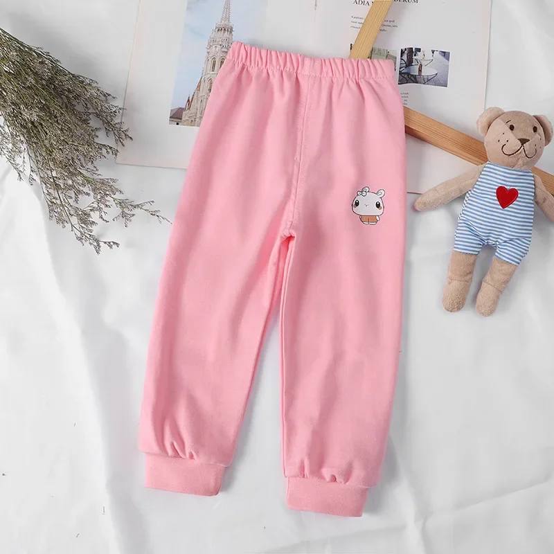 Cotton Kids Pants 1-5 Years Baby Boys Leisure Sport Pants Little Girls Trousers Children Toddler Sweatpants Casual Pants