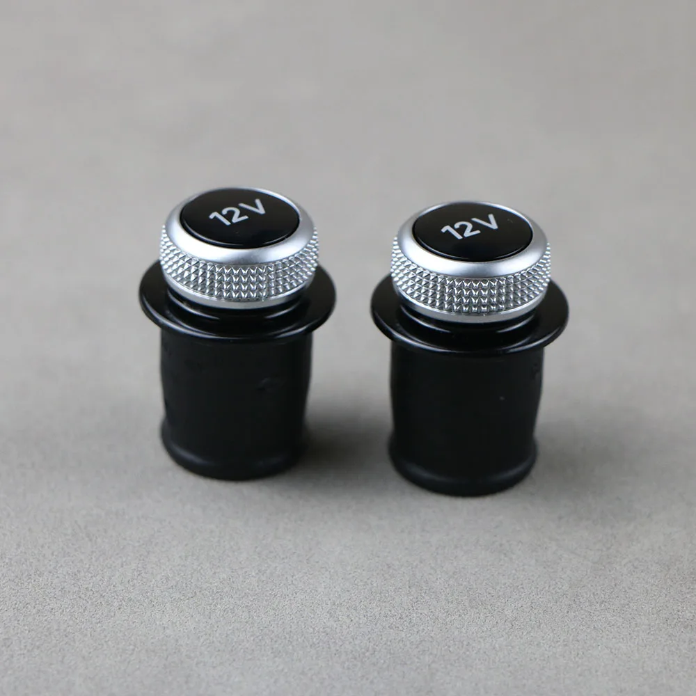 2 قطعة غطاء ولاعة السجائر مطلي بالكروم ولاعة السجائر التوصيل 8 واط 0919311   لأودي A3 A4 A5 Q2 Q7 R8 8W0 919 311 12V