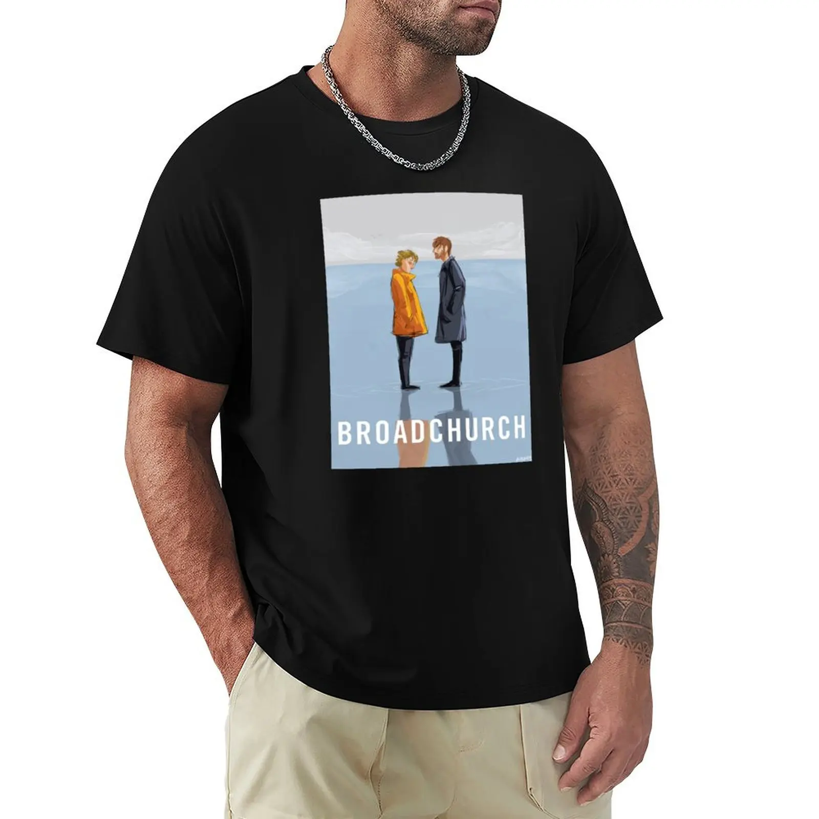 

broadchurch T-Shirt cotton graphic tees topping Aesthetic clothing essential t shirt outfits for men