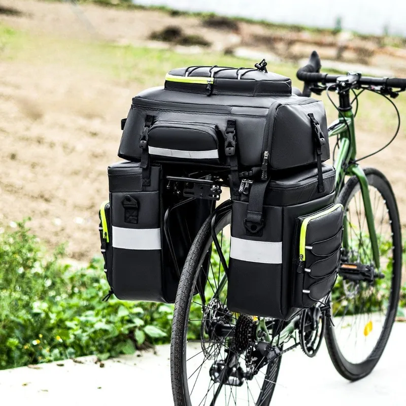 MTb Rear Rack Bag Three-in-One Large Capacity Waterproof Portable Sturdy Bicycle Bags Cycling Equipment Bicycle Accessories