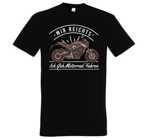 Youth Designz Ich Geh Motorrad Fahren Herren T-Shirt Logo Print Lustig Fun Biker