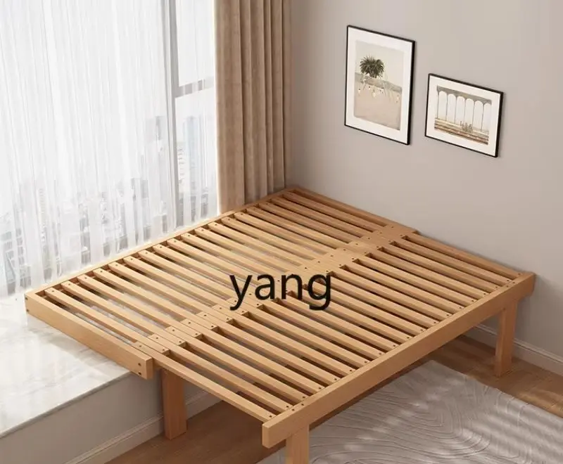 LHH Telescopic Pull-Out Bed Frame Bay Window Dual-Purpose Folding Sofa Bed Frame