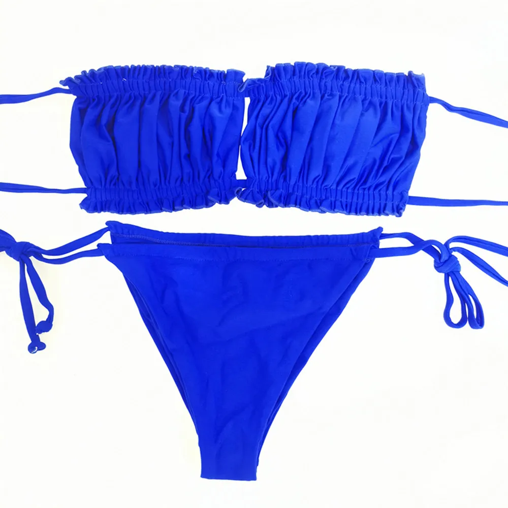 Sexy Bikini Badpak Met Badpak Strandzwempak In Warmwaterbronnen Paars Badpak Een Badpak Met Beha