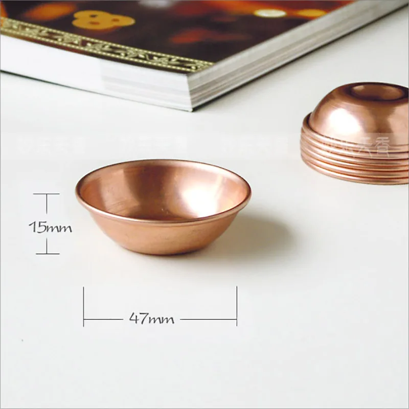 Tibetan Buddhism 7 Copper Alloy Bowls Mini Home Zen Meditation Decorations