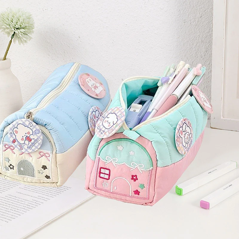 Pen Bag Case Box Stocking Stuffers Cute Creative Large Capacity Zipper Makeup Organizer Storage Bag Box Nice Gift 2026