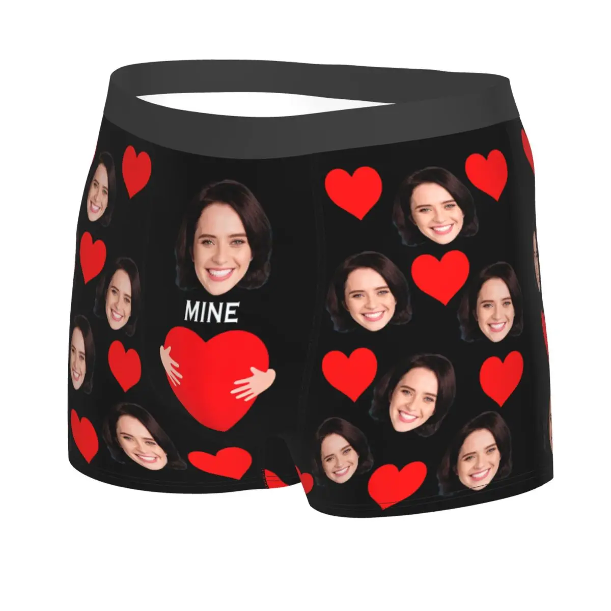Custom Custom Your Face Photo Boxer Shorts For Men Sexy 3D Print Personalized Underwear Panties Briefs Breathable Underpants