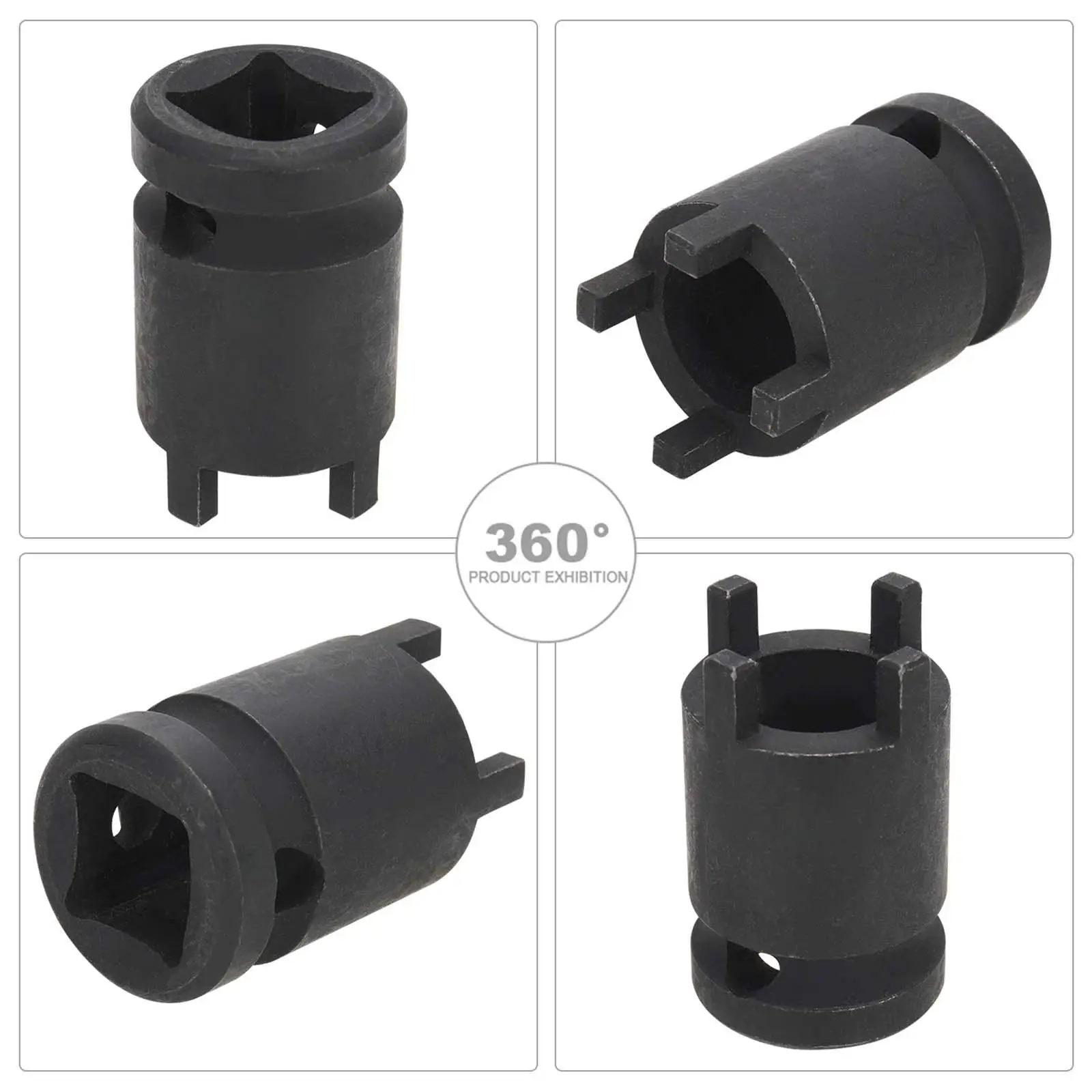 Black Steel Four Claw Nut Removal Installation Tool Socket for Surron X160 X260 Electric Bicycle Disassembly