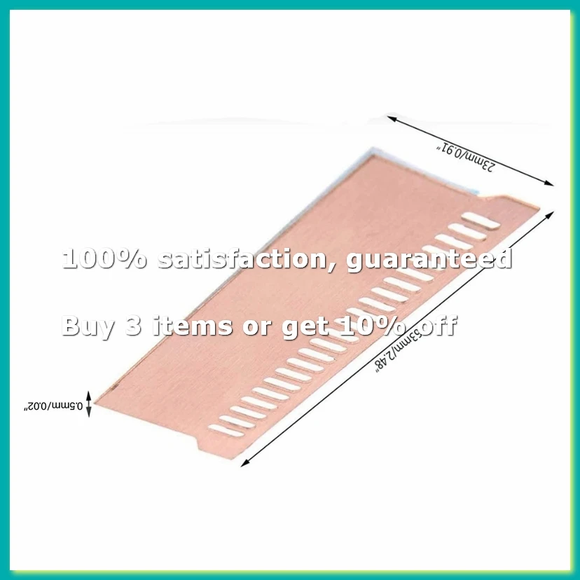9Pack X(4 Pcs Pure Copper Notebook Gaming Laptop Memory Heatsink Cooling Radiator RAM Memory Cooler Heat Sink 0.5Mm)