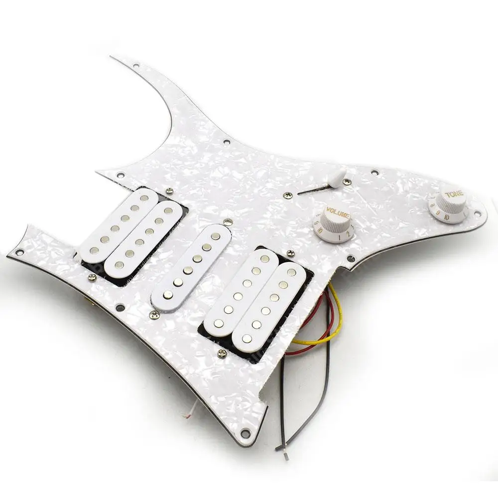 1Set HSH Humbucker Prewired Pickguard Guitar Pickup Loaded Prewired Pickguard Scratch Plate Pickups