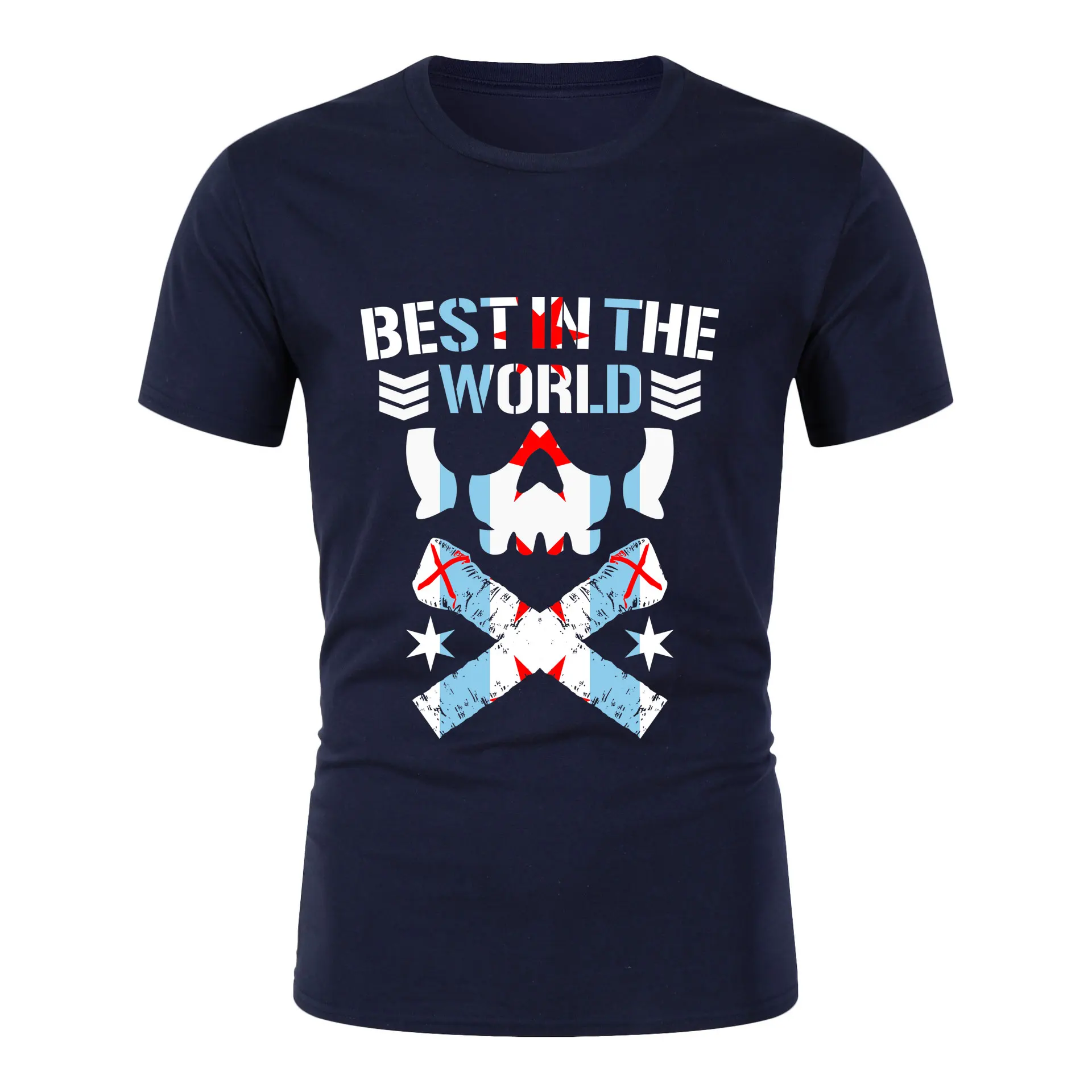 2024 Summer Men's New Wrestling Cody Rhodes round neck T Shirts Street Sports Fashion Top