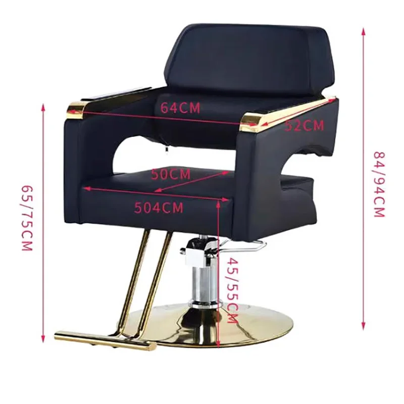 Trendy Modern Space Saving Barber Chairs Footrest Design Simple Salon Chairs Comfortable Chaise De Coiffure Salon Furniture