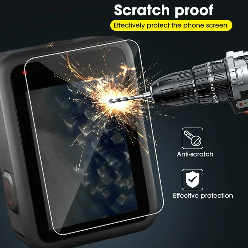 Easy Install Tempered Glass Film for GoPro Hero13 12 11 10 9 Front Back Camera Screen Protector HD Clear Anti-scratch Lens Cover