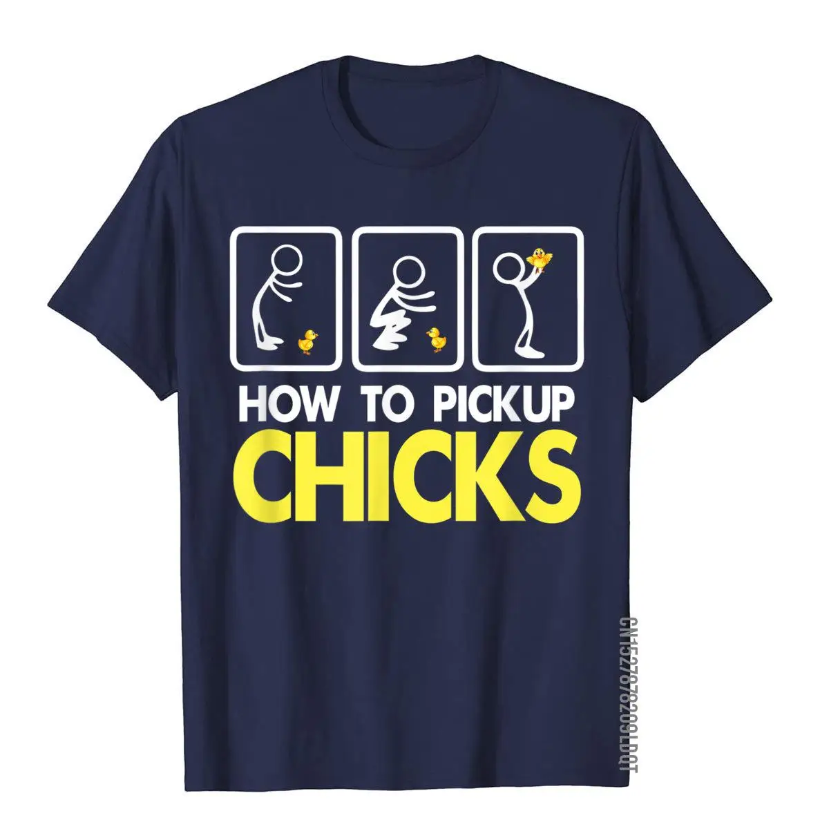 How To Pick Up Chicks Shirt Cute Pick Chicks 101 T-Shirt  Tops & Tees For Men Printing Top T-Shirts Casual Hip Hop Men's wear