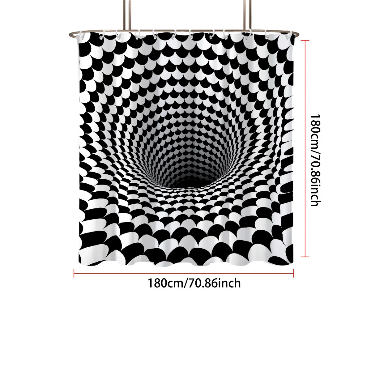 1Pc Black White Vor…