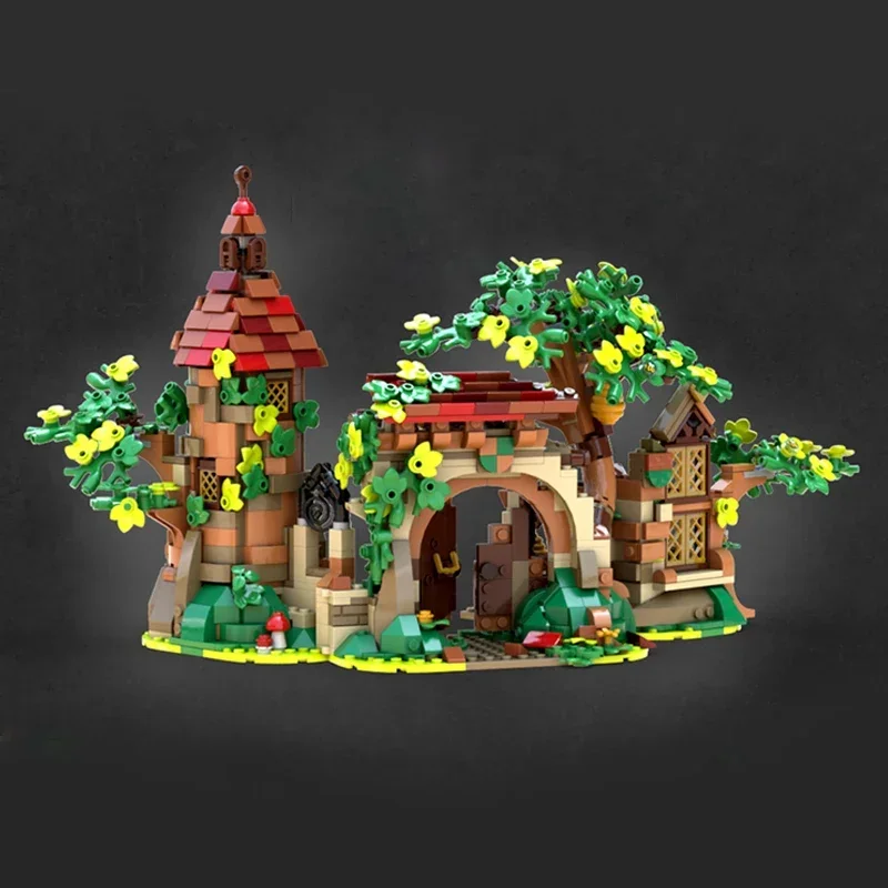 Medieval Castle Model Moc Building Bricks Ruins In The Forest Technology Modular Blocks Gifts Christmas Toys DIY Sets Assembly