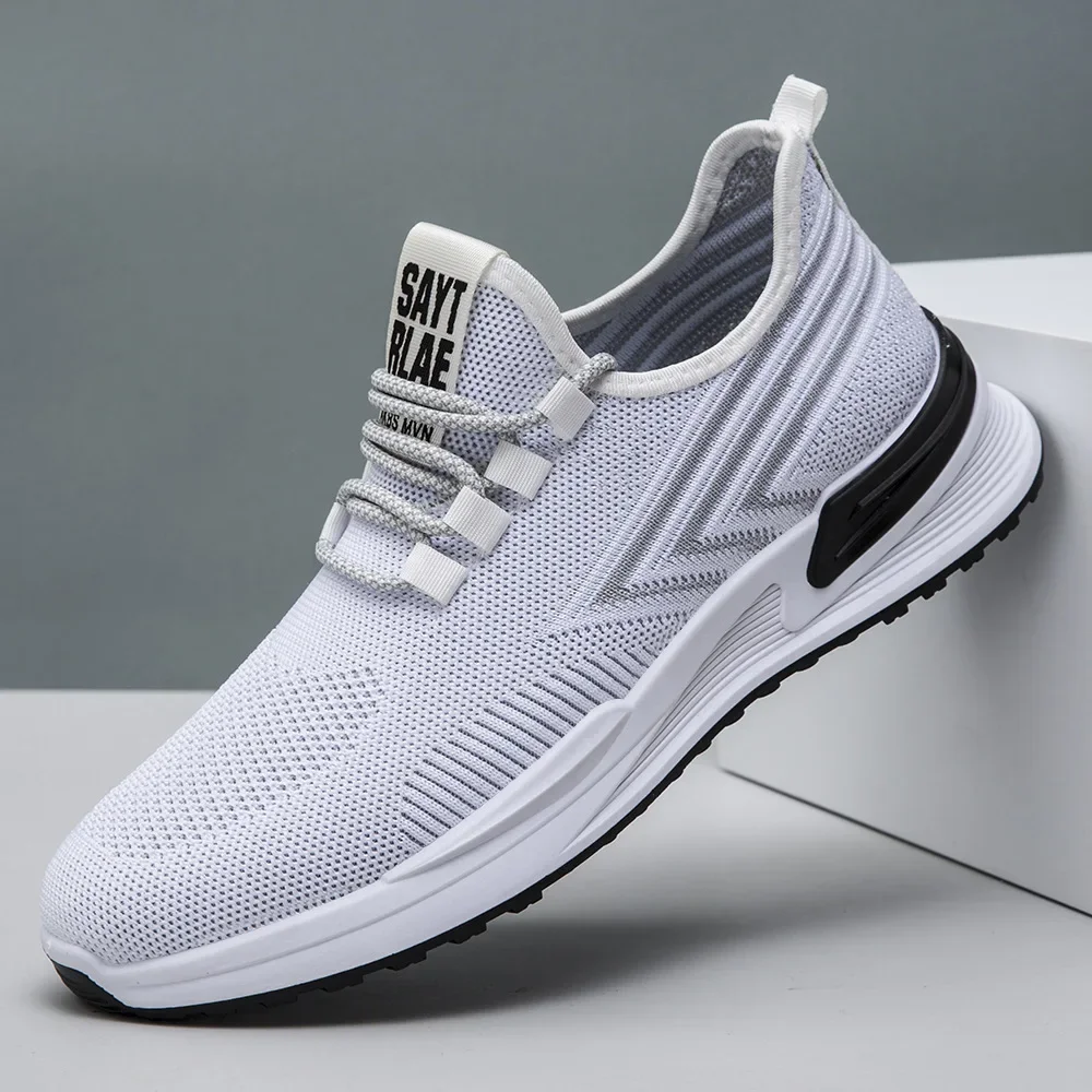 Men's autumn breathable men's lightweight ultra light casual mesh shoes soft soled running sports shoes trendy work shoes