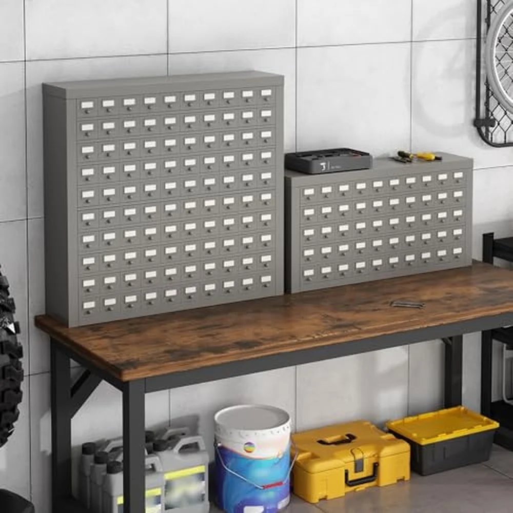 50 Drawer Steel Parts Storage Cabinet With Dividers For Organizing Hardware