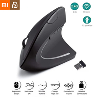 Xiaomi Youpin Vertical Mouse Ergonomic 2.4GHz Wireless Optical Mice 3 Adjustable DPI 800/1200/1600 6 Buttons Laptop PC Computer