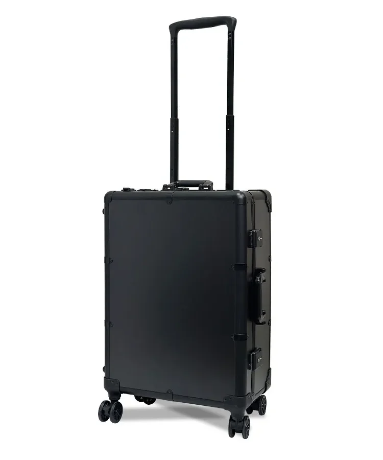 22 Inch Aluminum Rolling Makeup Train Case with Light Mirror Cosmetic Storage Organizer for Bridal Makeup Artists